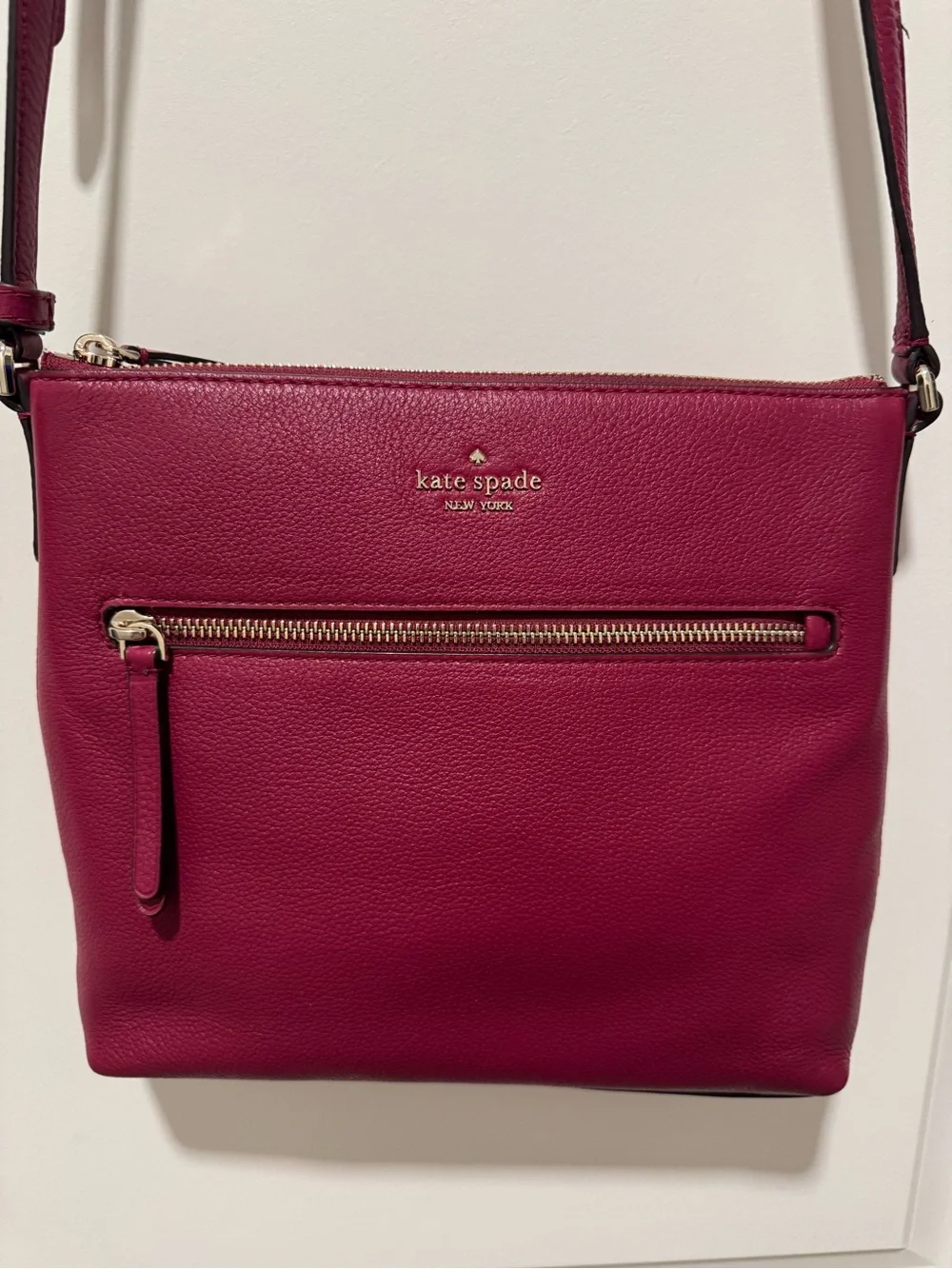 kate spade magenta leather crossbody bag